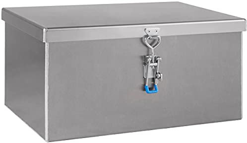 Dachbox Staukasten Staubox Werkzeugkasten Truckbox aus Aluminium natur/glatt B 600 x H 300 x T 400 mm Made in Germany mit Stahlseilen LKW Expeditionsfahrzeug Wohnmobil ohne Befestigungsmaterial
