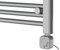 Warmehaus 800W Chrome Thermostatic Heating Element with TURBO Timer & START-STOP Timer - Colourful LED Electric Heating Element for Heated Towel Rails Bathroom Radiators