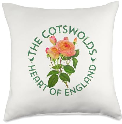 The Cotswolds England UK Roses Girl's Women Gardener's Throw Pillow