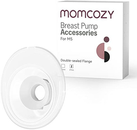 Momcozy Doppelt versiegelter Flansch 27 mm Kompatibel mit momcozy M5 Milchpumpe Original-M5-Milchpumpen-Ersatzzubehör, 1 Stück (27 mm)