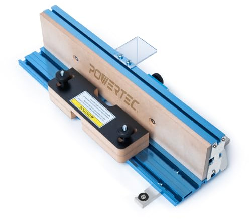 POWERTEC Verstellbare Kastengelenkvorrichtung für Tischsägen und Frästische, Tischsägenzubehör für Holzkistenherstellung und andere Holzbearbeitungsprojekte (71759)