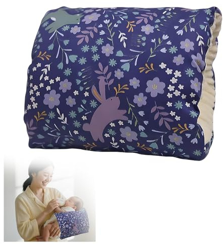 MKXPWMKS Coussin confortable pour berceau, coussin d'allaitement pour bébé, coussin de soutien de la tête pour l'allaitement au biberon (petit poisson gris)