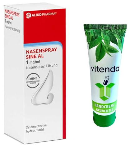 Spray nasal AL sine 1 x 10 ml avec une crème pour les mains de vitenda