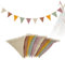 Guirnalda de Banderines,2.6M Banderines de Fiesta para Habitación Infantil,Decoración para Banderines de Tela para Niñas y Niños (Morandi Beige)