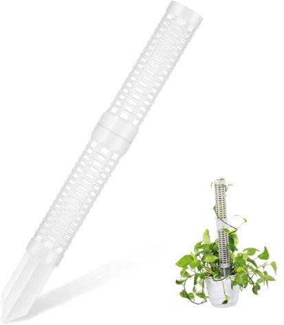 Yardwe Set di Pali per Rampicanti 2 Pali in Muschio per Monstera Filodendro Pothos Design Estensibile con Picchetti