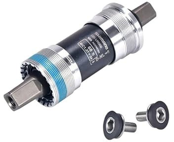 DONGLING Pedalfodral fyrkantig/räfflad typ cykelfäste för berg 68 mm, 123 mm, 113 mm, 118 mm pedalaxlar (UN300 113L)