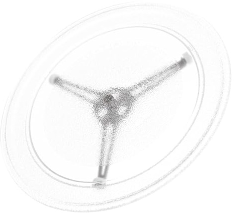KONTONTY Soporte de Plato Giratorio de Vidrio para Microondas Repuesto de Plato Giratorio de Vidrio Fácil Limpieza Distribución Uniforme del Calor Rotación Silenciosa y Estable Accesorios