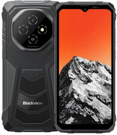 Blackview Fort 1 | Smartphone Rugged | 6,56 HD+ 90Hz | Android 15 | 18GB RAM + 256GB (hasta 2TB) | Cámara 16MP + 2MP | Batería 10000mAh | NFC | IP68/IP69K | Dual SIM | 2 años de garantía | Negro