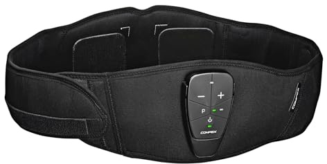 Compex Corebelt 1.0 – Cintura con Elettrostimolazione Addominale e Lombare (EMS) – 2 programmi per ottenere un addome più piatto e tonico