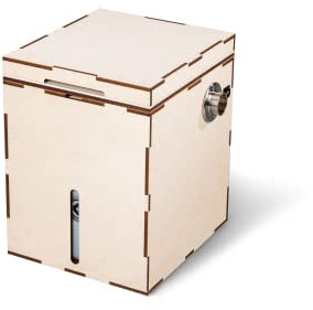 Kildwick MiniLoo Trenntoilette/Trockentoilette mit Lüfter 5V weiß rechts - montiert
