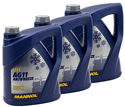 Kühlerfrostschutz Konzentrat MANNOL AG11 Longterm -40°C 3 X 5 Liter blau