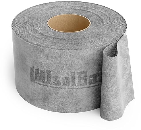 Isolbau Dichtband P3 Grau - 50 m Abdichtband Wasserdichtes Dichtungsband für Sanitär, Dusche, Bad und Fliesen, Balkon und Terrasse, Abdichtung für Innen- & Außenbereich - 120 mm