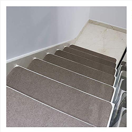 ISCBAFYX Treppenaufkleber-Teppich, Treppenfußmatte, Bodenmatten-Schutzabdeckung, Selbstklebender Treppenteppich, rutschfeste Treppenmatte, Treppenstufe 21 cm x 60 cm (Größe: 10 Stück)