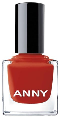 ANNY Nail Polish – Hochwertiger Farb-Nagellack mit langanhaltendem Glanz, splitterresistent und schnelltrocknend, Farbe: Red Meets Orange - 15 ml