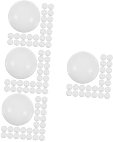 VICASKY 140 STK Lotteriekugel Leere runde Kapseln Kugel Kugeln Karnevals-Bingobälle Hohle Kugel Rafflekugel geschäftseröffnung Spielzeug Keine Füllspielbälle Ball für die PVC Weiß