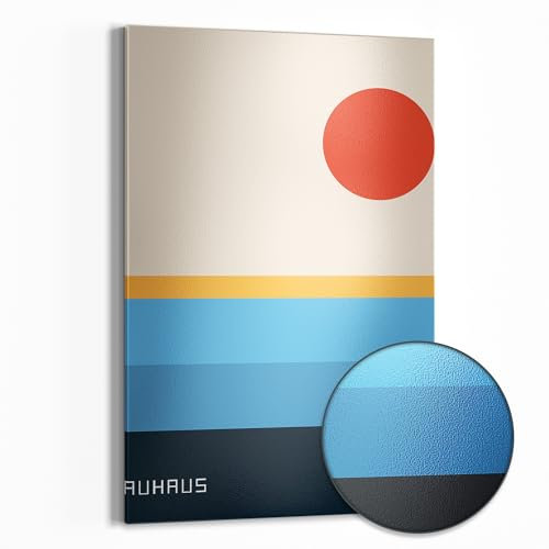 DEQOART Metall Magnettafel | 40x60 cm cm groß | Motiv Minimalistische Hommage | Whiteboard für alle Magnete | Magnetboard Wand-Tafel für Küche & Büro | Design Magnetwand Pinnwand magnetisch