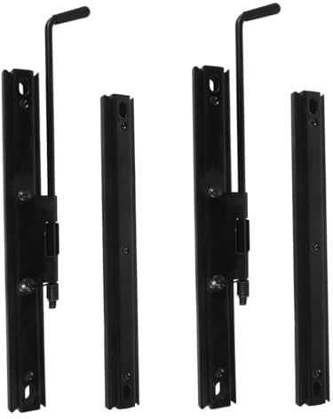 Gatuida 2 Pairs Seat Slider Bracket Adjustable Mounting Hardware Iron | Bucket Seat and Car Seat, Black Finish, Vehicle Repair Use, Versatile Design, Easy Installation
