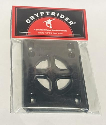 CRYPTRIDER Original Skate Board Parts Set of 2 PU 1/8 Riser Pads