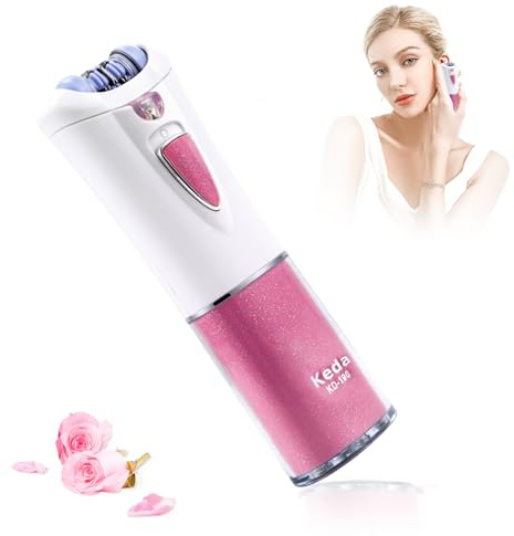 Glabrouse Skin Epilator, Epilators Hair Removal for Facial, Epilators with LED Light, Cordless Hair Removal Device, Epilator for Women, Facial Hair Removal for Bikini Arm Legs Armpits