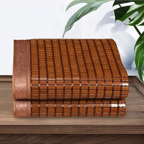 Colchoneta de bambú refrescante for dormir, plegable, for verano, for mahjong, sábana transpirable, suave y con aire acondicionado, ropa de cama de verano for el hogar, la escuela y el dormitorio.(200