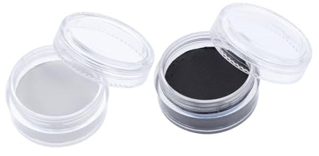 VICASKY 2stücke Körper-make-up Wasserfest Gesichtsbemalungsset Schwarz Weiß Körperbemalungsset mit Zubehör für Halloween Festivals Spezialeffekte