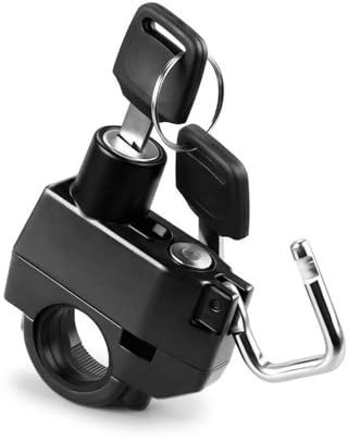 DGOINGPI Pinza Antirrobo Moto Candado antirrobo para Casco, Dispositivo de Bloqueo de aleación de Aluminio, a Prueba de Golpes, para Manillar.
