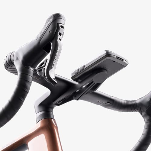 beSmart.bike - Accessoires de vélo - Support universel Gear Groove pour ordinateur - Compatible avec Wahoo Elemnt Ace - Avec poignée supplémentaire à l'arrière, mâle