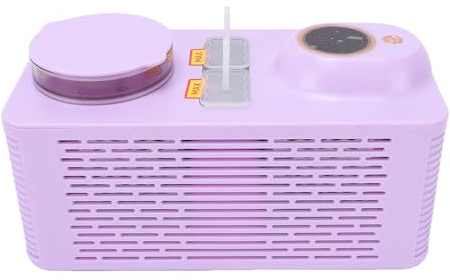 OPPWONG Máquina Portátil para Hacer Paletas de Hielo, Deliciosos Helados Caseros en 25 Minutos con Ventana Transparente y Compartimento de Almacenamiento, Ideal para la Habitación, (Enchufe de la UE)