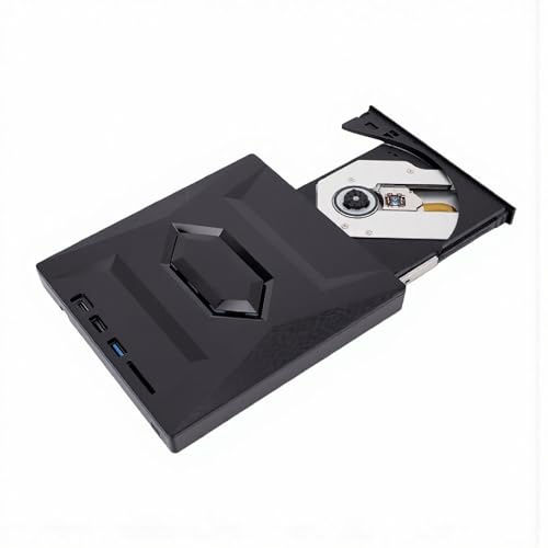Gugxiom Extern Blu Ray-Enhet USB 3.0 Typ C BD DVD CD-brännare för Bärbar Dator 7-11 Mac Linux Bärbar Blu-ray Disc Reader Writer Optisk Enhet