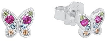 s. Oliver Ohrringe für Mädchen, Zirkonia / 925 Sterling Silber, Rhodiniert