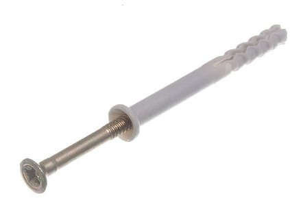 40 x Nylon Hammer in Frame FIXINGS RAWL Masonry Plugs & Screws M5 x 50MM