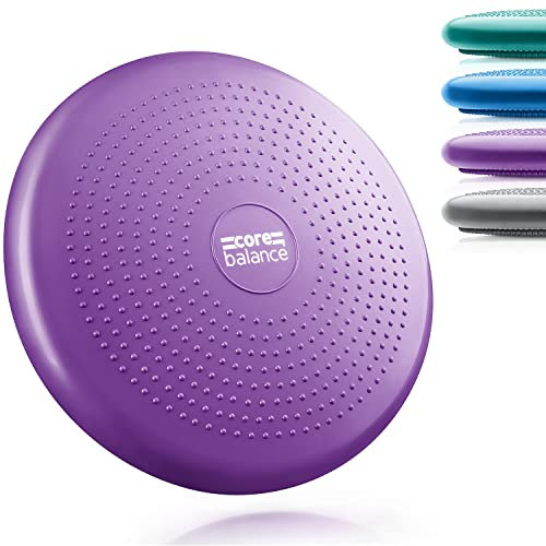 Core Balance Inflatable Wobble Cushion Stability Training Air Pad Board With Pump