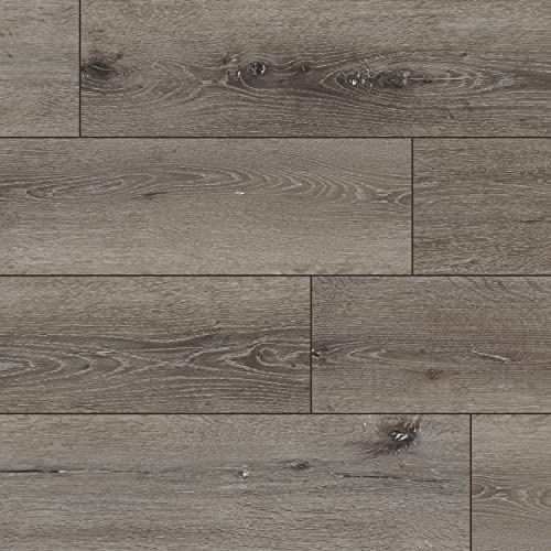 MSI McKenna XL 9 in. x 60 in. Luxury Vinyl Flooring, Rigid Core Planks, LVT Tile, Waterproof LVT, Wood Grain Finish, 12 MIL Wear Layer, 5 mm Thick, 22.44 sq. ft./Case, Herritage Brown
