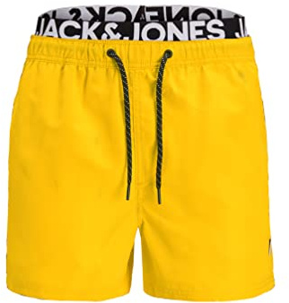 JACK & JONES - AKM DB WB Solid - Short de Bain pour Homme, M Jaune (Minion Yellow)