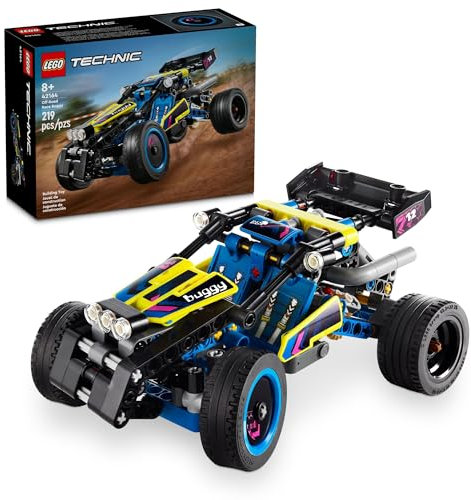 Lego Technic 42164 Offroad-Rennbuggy baubares Auto-Spielzeug, Cooles Spielzeug für 8-jährige Jungen, Mädchen und Kinder, die Rallye-Wettbewerbe lieben, Rennwagen-Spielzeug mit beweglichem