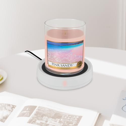 Candle Warmer Plate, 3-1 Electric Large Wax Warmers for Jar Candle,Fragrance and Heating Home Fragrance Accessories Cup Warmers for Coffee, Tea, Milk, Hot Chocolate（1Pcs-Without Wax Jar）