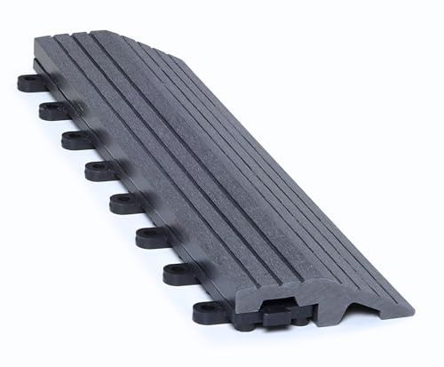 CLICK-DECK Composite Decking Tiles 30x30cm Interlocking Outdoor Deck Tiles | Patio, Balcony, Roof Terrace & Hot Tub | Easy Tool-Free Installation | Low Maintenance (8 Straight Edges, Grey)