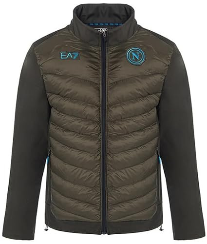 SSC NAPOLI Vadderad Softshell-jacka, EA7 officiell produkt 2024/2025, XS