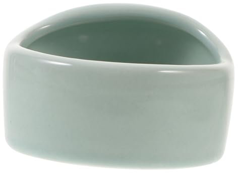COSMEVIVI Hamster Ceramic Bowl Anti-tilt Small Pet Feeding Dish Blue Chew-resistant Food Bowl for Gerbils and Small Animals