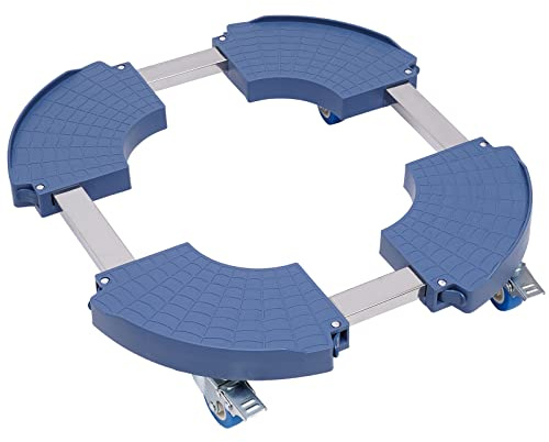 Beaudreaul Pflanzenroller, mit 4 Räder Bremse 360 ° Drehbare Rollbrett Pflanzen Einstellbare Größe 40-58CM Pflanzroller Tragkraft 400kg Blumenroller, für Schlafzimmer, Balkon und Garten usw, Blau