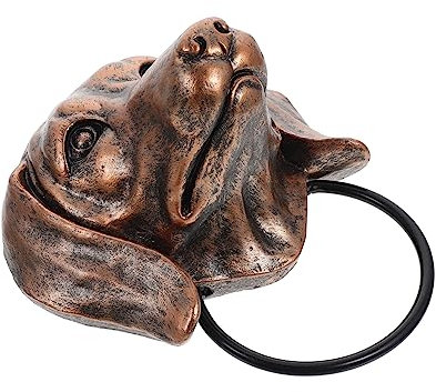 SHINEOFI Dackel Türknauf Tierkopf Scheune Innen Haustür Hund Antik Silber Tür Wand Fuchs Tür Haustier Vintage Türgriffe Vintage Tiertür Kunstharz