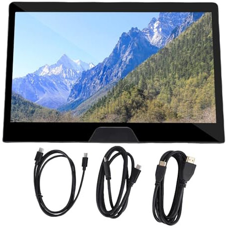 Yanmis Moniteur Portable, 11,6 Pouces 2,5k FHD 120Hz Moniteur D'ordinateur Portable SRGB Complet, HDMI, USB C, Prise Casque 3,5 Mm, Construit en 2 Haut-parleurs, écran Tactile Externe
