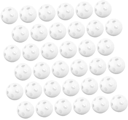 CORHAD 60stücke Weisse Rasselkugeln für DIY Spielzeug Kunststoff Glöckchen für Rasseln Schüttelspielzeug Bastelarbeiten Kuscheltiere und Häkelprojekte