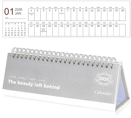 IEBTAWN 1 Pieza Calendario Sobremesa 2026, Calendario Mesa 2026, Calendario 2026 Sobremesa, Almanaque De Mesa, Con Espacio Para Anotar, Para Oficina, Hogar Y Planificación