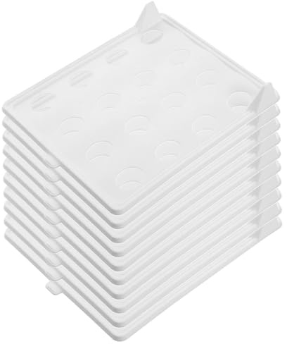Grtheenumb Clothes Organizer|10Pcs Shirt Folder Board, 12.6x10.2in Stackable Shirt Folding Board, Space-Saving Plastic Clothes Organizer for Pants, Shorts, Towels, Sweaters