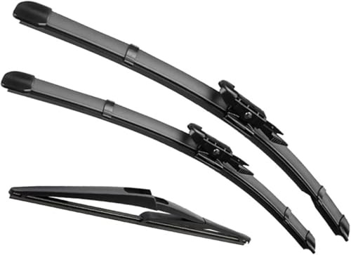 HJBING Car Window Wipers Blades for Nissan Qashqai J10 2006 2007 2008 2009 2010 2011 2012 2013 24 + 15+12in, Window Wiper Blade Set Automotive All-Climate Efficiency Replacement Blades