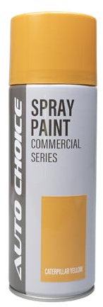 Auto Choice Caterpillar Yellow Spray Paint 400ml – Multi Surface Aerosol Paint for Metal, Plastic, Wood & Automotive Use, Fast Drying, Durable Finish, Fade & Weather Resistant