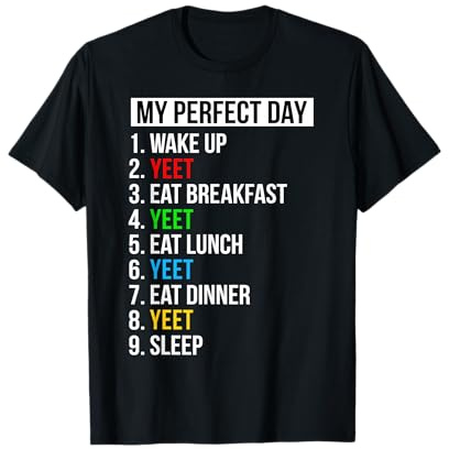 Yeet Gifts My Perfect Day Yeet T-Shirt