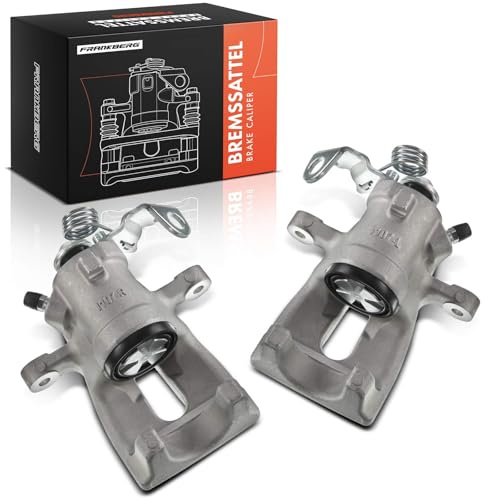 Frankberg 2x Bremssattel Bremszang 93179156 | Hinten, Links, Rechts, AluM.i.n.ium; Kompatibel mit Astra G Klasseic T98, Astra Klasseic A04, Astra G Caravan T98
