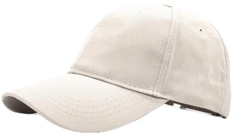 Ruberg Basebollkeps mössa för kvinnor hästsvans justerbar baskappa UV-skydd ledig lätt keps löpning sport 56–59 cm (beige), BEIgE, en storlek